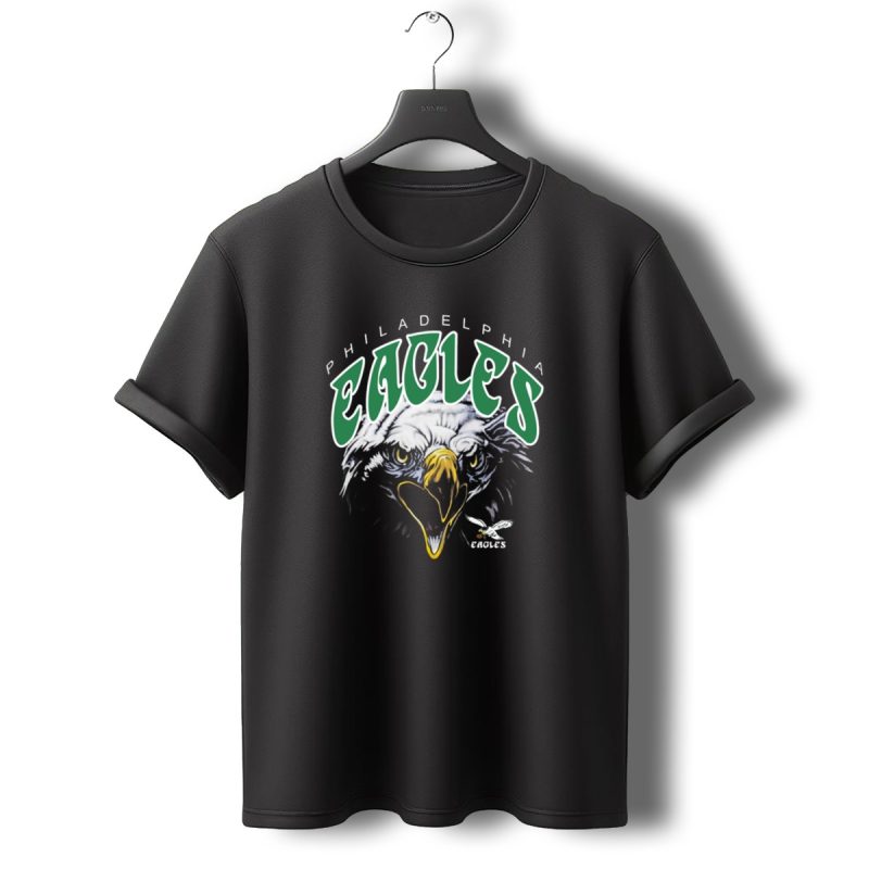Philadelphia Eagles Vintage Salem Sportswear Fierce Eagle Head T Shirt T Shirt 0 1
