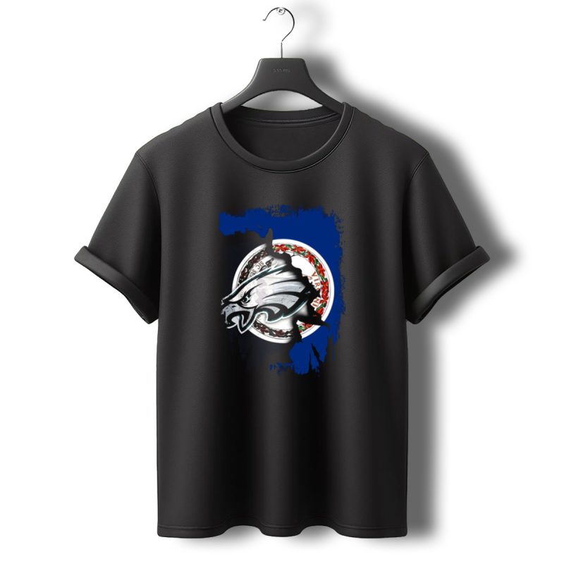 Philadelphia Eagles Virginia State Flag Fusion T Shirt T Shirt 0 1