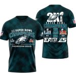 Philadelphia Eagles We Are All 2X Champions AOP T-Shirt