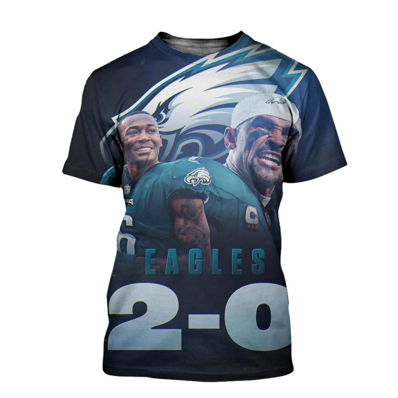 Philadelphia Eagles Win Minnesota Vikings 2 0 Strong Start For The Eagles Nfl 3D T Shirt