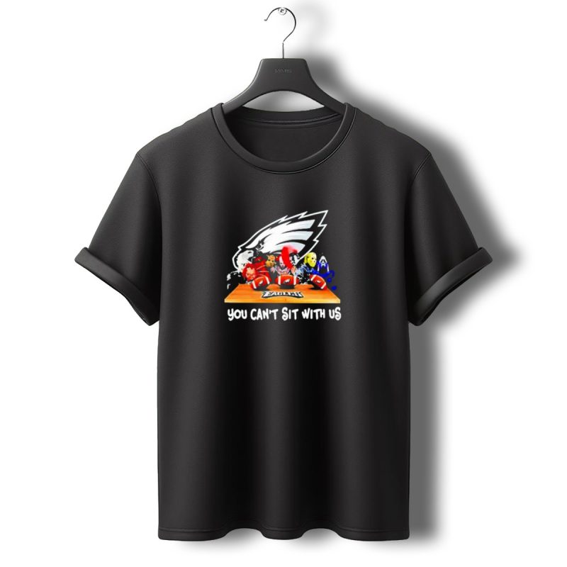Philadelphia Eagles You Cant Sit With Us Horror Movie Characters Football T Shirt T Shirt 0 1