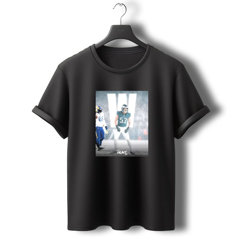 Philadelphia Eagles Zack Baun Lets Hunt W Snow Game Victory Vs Los Angeles Rams T Shirt T Shirt 0 1