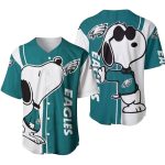 Philadelphia Eagles Snoopy Lover Logo Baseball Jersey