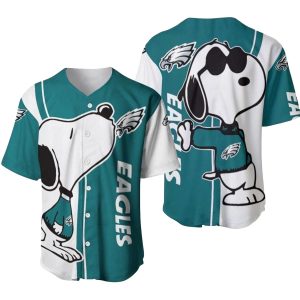 Philadelphia Eagles snoopy lover Logo Baseball Jersey