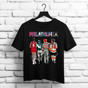 Philadelphia Erying 6 White 82 Schmidt 20 Clarke 16 Signatures Shirt