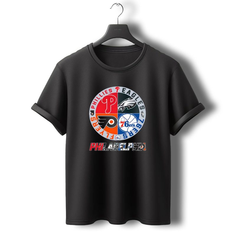 Philadelphia Phillies Eagles 76Ers Flyers T Shirt T Shirt 0 1