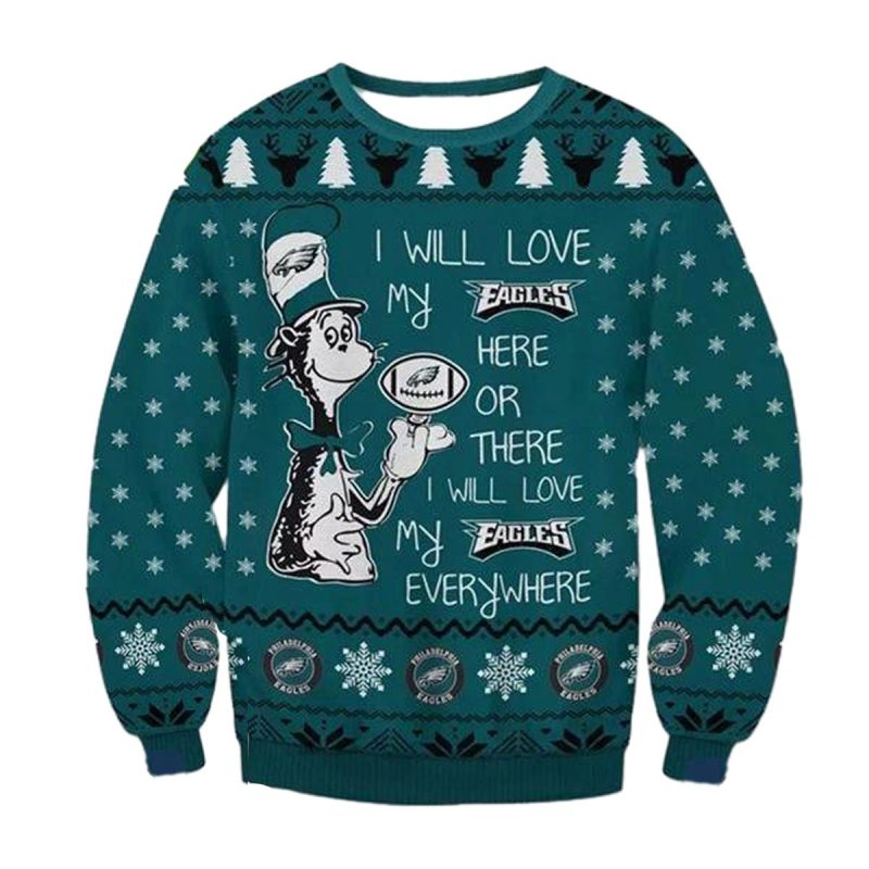 Philadelphia Eagles Dr Seuss I Will Love My Eagles 1
