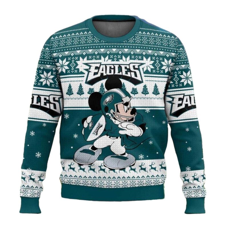 Philadelphia Eagles Mickey Mouse Ugly Sweater 1