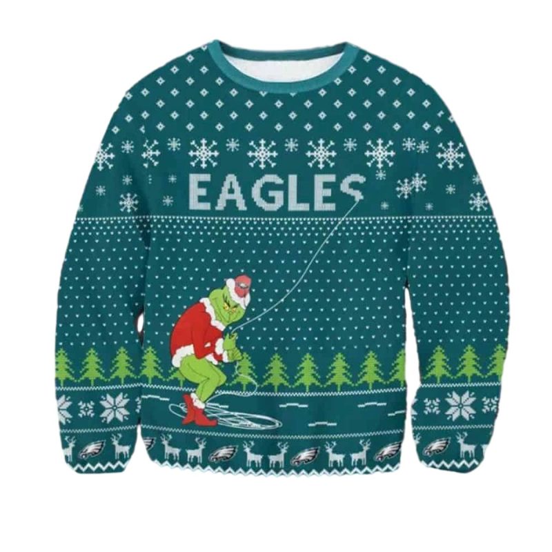 Philadelphia Eagles The Grinch Snowflakes Christma 1