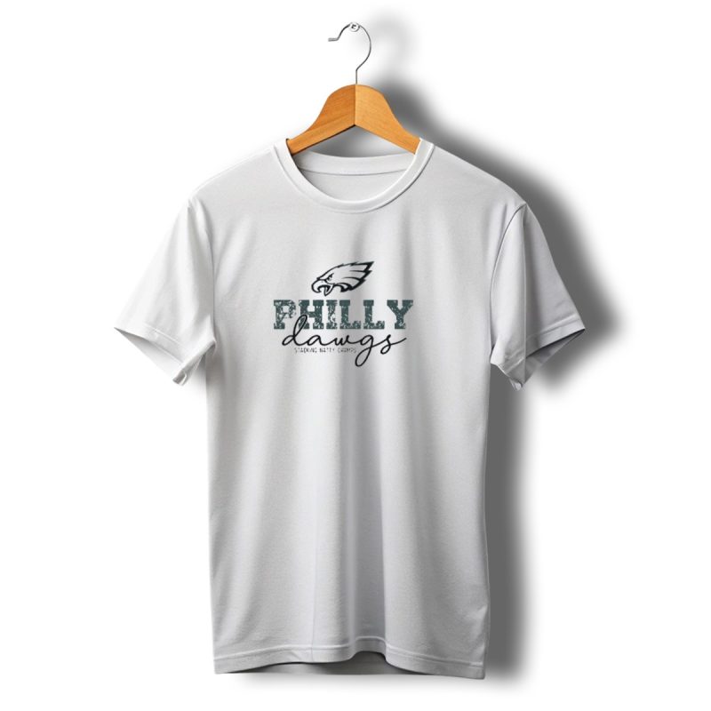 Philly Dawgs Stacking Natty Champs Philadelphia Eagles Georgia Bulldogs T Shirt T Shirt 1 1