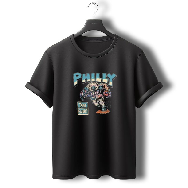 Philly Take Flight Philadelphia Eagles Mascot Football Player T Shirt T Shirt 0 1