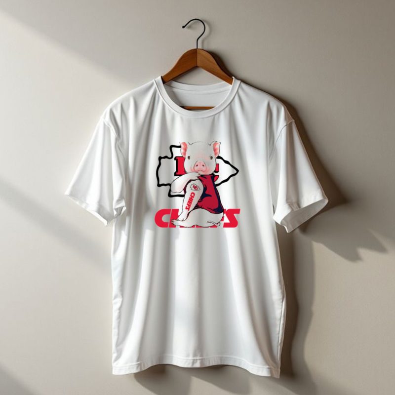 Pig Chiefs Kansas City Football Fan Animal T Shirt T Shirt 1 1