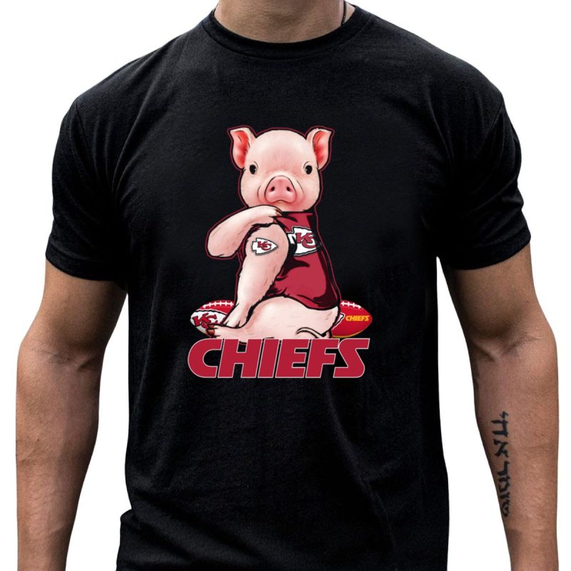Pig Chiefs Kansas City Football Fan Gear T Shirt T Shirt 1 1