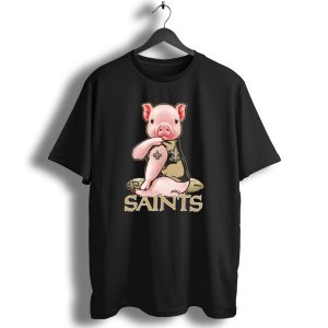 Pig Saints Fleur De Lis Football Fan Wilson T Shirt