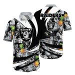 Pineapple And Palms Las Vegas Raiders Hawaiian Shirt