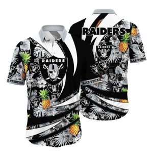 Pineapple And Palms Las Vegas Raiders Hawaiian Shirt