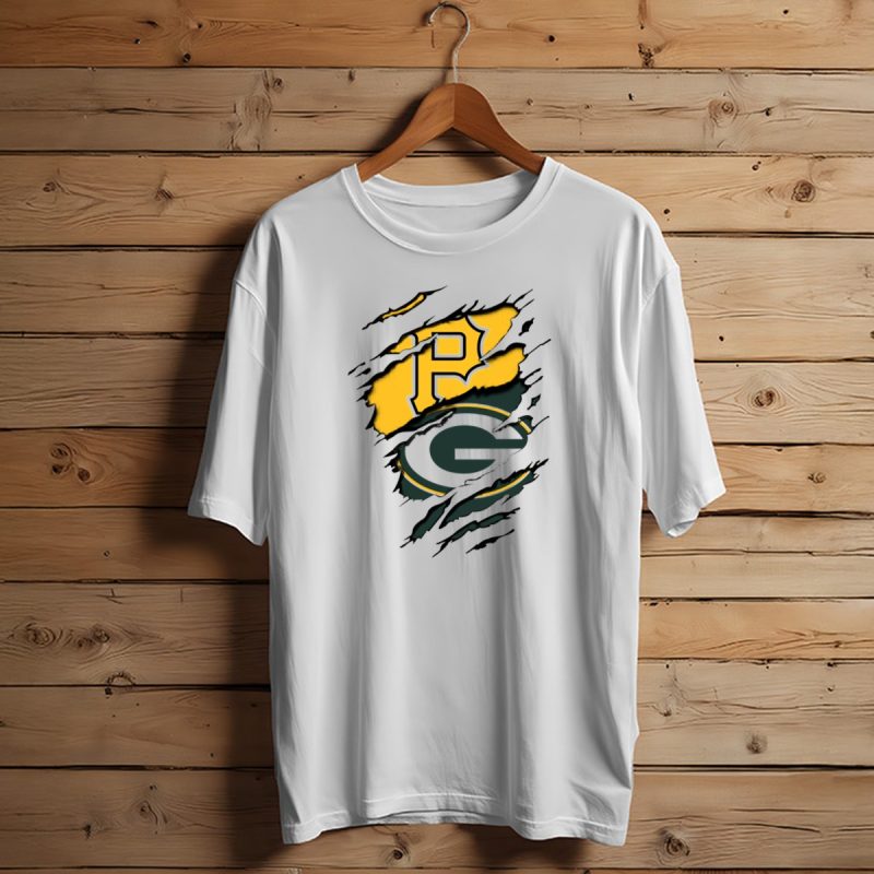 Pirates And Packers Dual Logo Mashup T Shirt T Shirt 1 1