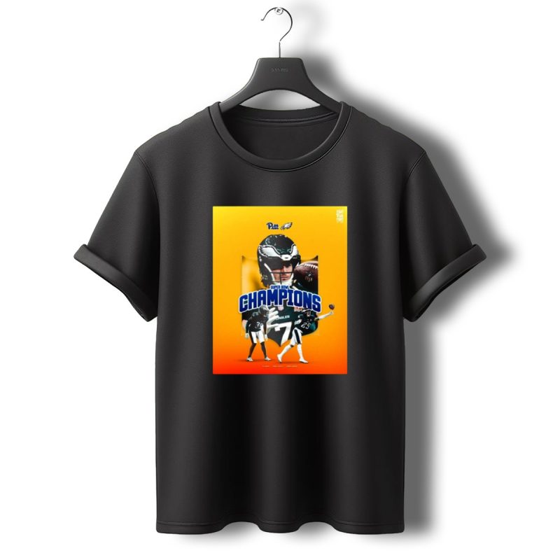 Pitt Panthers Football Kenny Pickett A Woods Avonte Maddox Eaglessb Champions T Shirt T Shirt 0 1