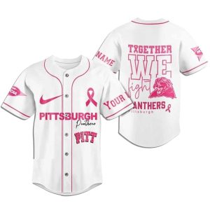 Pittsburgh Panthers Breast Cancer Baseball Jersey