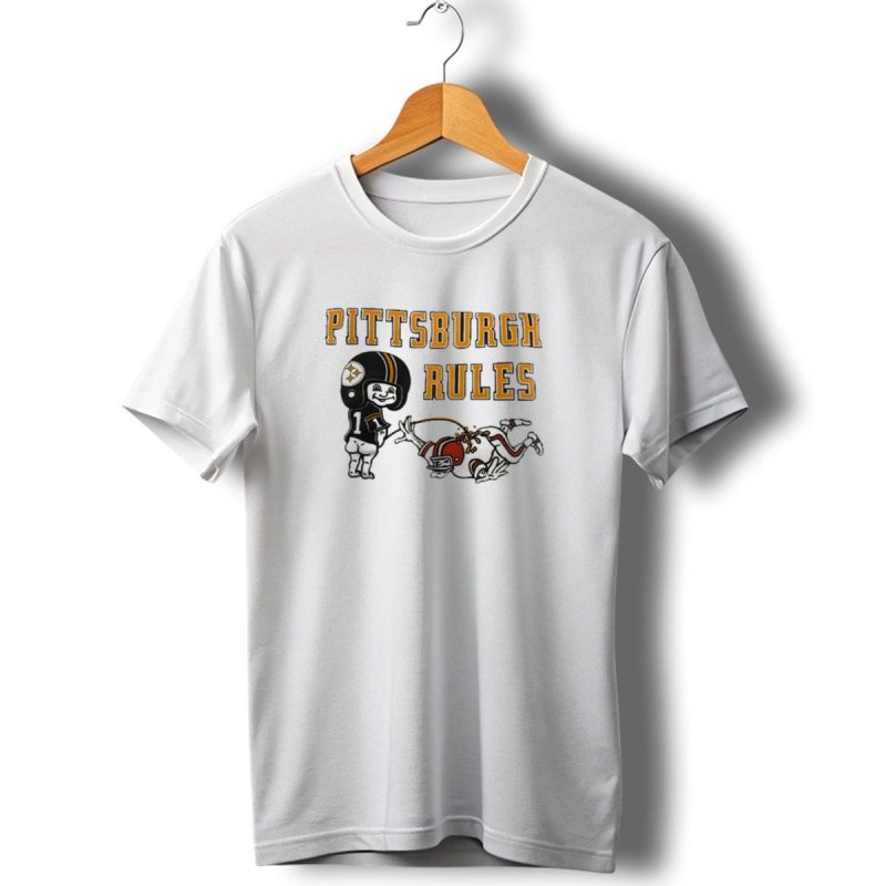 Pittsburgh Rules Steelers Peeing Cleveland Browns T Shirt 1 T Shirt 1