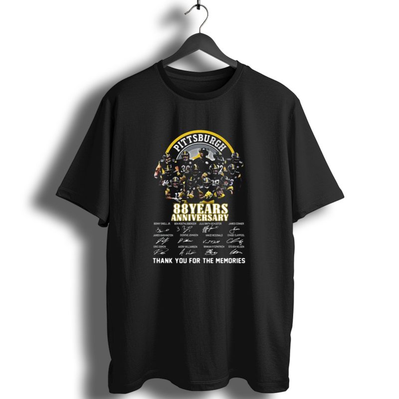 Pittsburgh Steelers 88 Years Anniversary Thank You For The Memories Signatures T Shirt 1 T Shirt 1