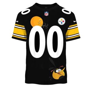 Pittsburgh Steelers And Angry Birds AOP T-Shirt