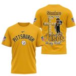 Pittsburgh Steelers And Jesus In My Heart AOP T-Shirt