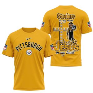Pittsburgh Steelers And Jesus In My Heart AOP T-Shirt