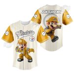 Pittsburgh Steelers And Super Mario Baseball Jersey