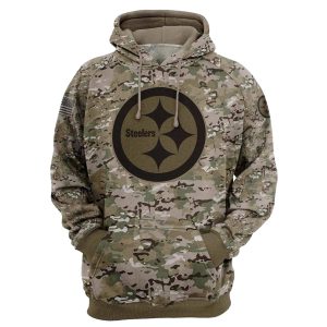 Pittsburgh Steelers Army Graphic AOP Hoodie
