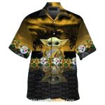 Pittsburgh Steelers Baby Alien Palm Scene Hawaiian Shirt