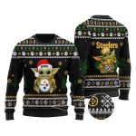 Pittsburgh Steelers Baby Yoda Santa Claus Funny Ugly Sweater