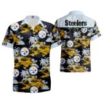 Pittsburgh Steelers Beachfront Blitz Animated Character Beachfront Hawaiian Shirt