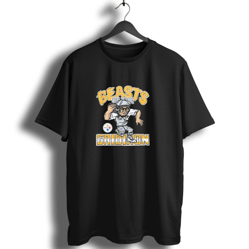 Pittsburgh Steelers Beasts Of The Gridiron Football Player With Helmet And Ball T Shirt 1 T Shirt 1
