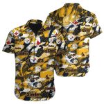 Pittsburgh Steelers Bold Logo Pattern Hawaiian Shirt