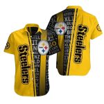 Pittsburgh Steelers Bold Yellow Typographic Hawaiian Shirt