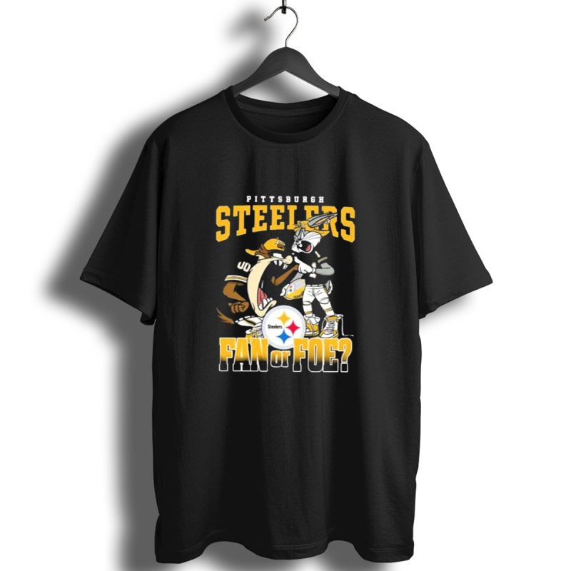 Pittsburgh Steelers Bugs Bunny Taz Fan Or Foe Showdown T Shirt 1 T Shirt 1