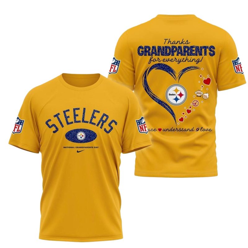 Pittsburgh Steelers Celebrate National Grandparents Day Aop T Shirt 1
