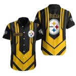 Pittsburgh Steelers Championship Legacy Striped Black And Gold Hawaiian Shirt