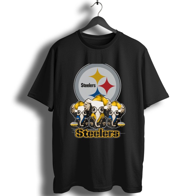 Pittsburgh Steelers Christmas Elephants T Shirt 1 T Shirt 1