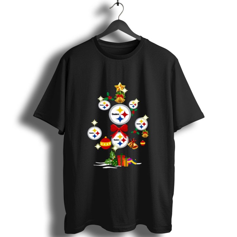 Pittsburgh Steelers Christmas Tree Ornaments With Presents And Stars T Shirt 1 T Shirt 1