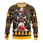 Pittsburgh Steelers Christmas Tree Pattern 2025 Fan Gifts Ugly Sweater