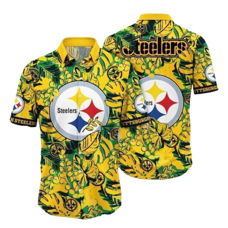 Pittsburgh Steelers Citrus Floral Blast Hawaiian Shirt 1
