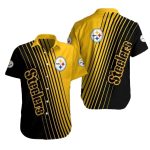 Pittsburgh Steelers Classic Striped Black And Yellow Hawaiian Shirt
