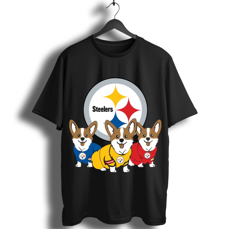 Pittsburgh Steelers Corgi Shirt T Shirt 1