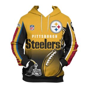Pittsburgh Steelers Cute Flame Balls Graphic Gift For Men AOP Hoodie