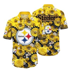 Pittsburgh Steelers Daisy Field Play Cheerful Hawaiian Shirt