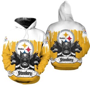 Pittsburgh Steelers Demon Dog Graphic Gift For Fans AOP Hoodie