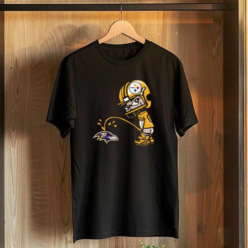 Pittsburgh Steelers Fan And Baltimore Ravens Rivalry Cartoon T Shirt 1 T Shirt 1