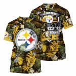 Pittsburgh Steelers Floral Summer 2025 AOP T-Shirt
